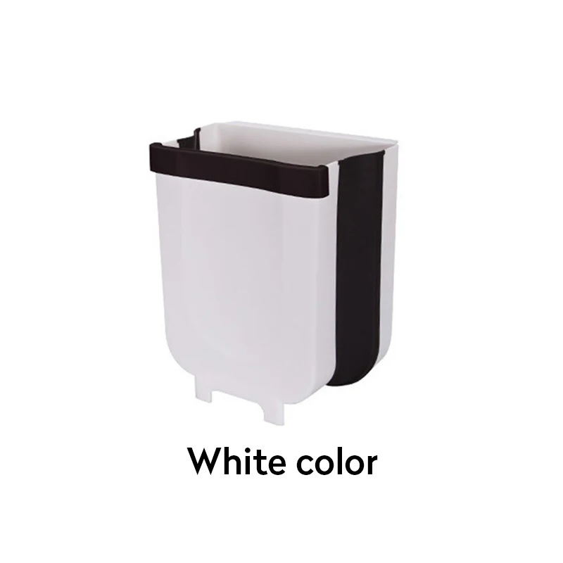 9L מתקפל אשפה יכול אפס פסולת סל מיחזור אשפה סל מטבח פח אשפה אשפה פח אשפה פלסטיק פסולת סל אשפה תיק מחזיק