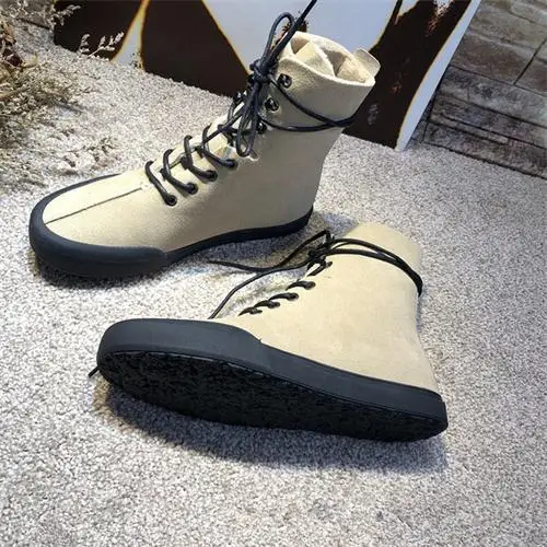 leather inside Зимние ботильоны; женская обувь на плоской подошве; Botas Mujer; Роскошная Обувь На Шнуровке; женская кожаная обувь; sapato feminino Zapatos De Mujer - Цвет: leather inside