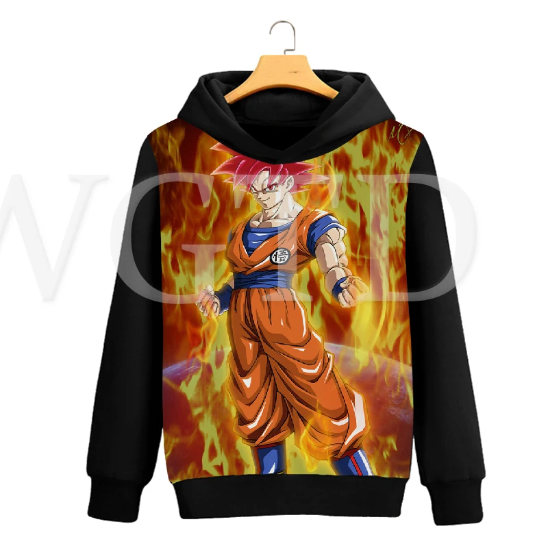 Аниме худи Dragon Ball Для женщин Harajuku кофты Для мужчин 3D печатных Повседневное с капюшоном осенне-зимняя одежда, теплая одежда в уличном стиле с капюшоном