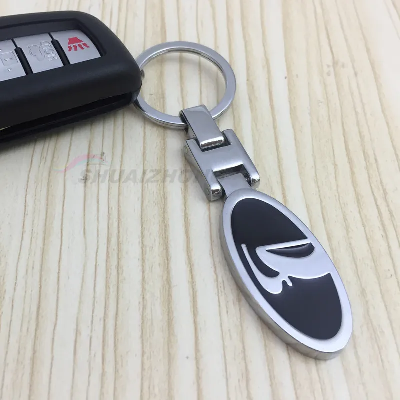 

Lada Fashion Brand 3D Metal Auto Car KeyChain Key Chain Keyring Key Ring Logo Emblem Badge Auto Supplies Car Styling Accessories