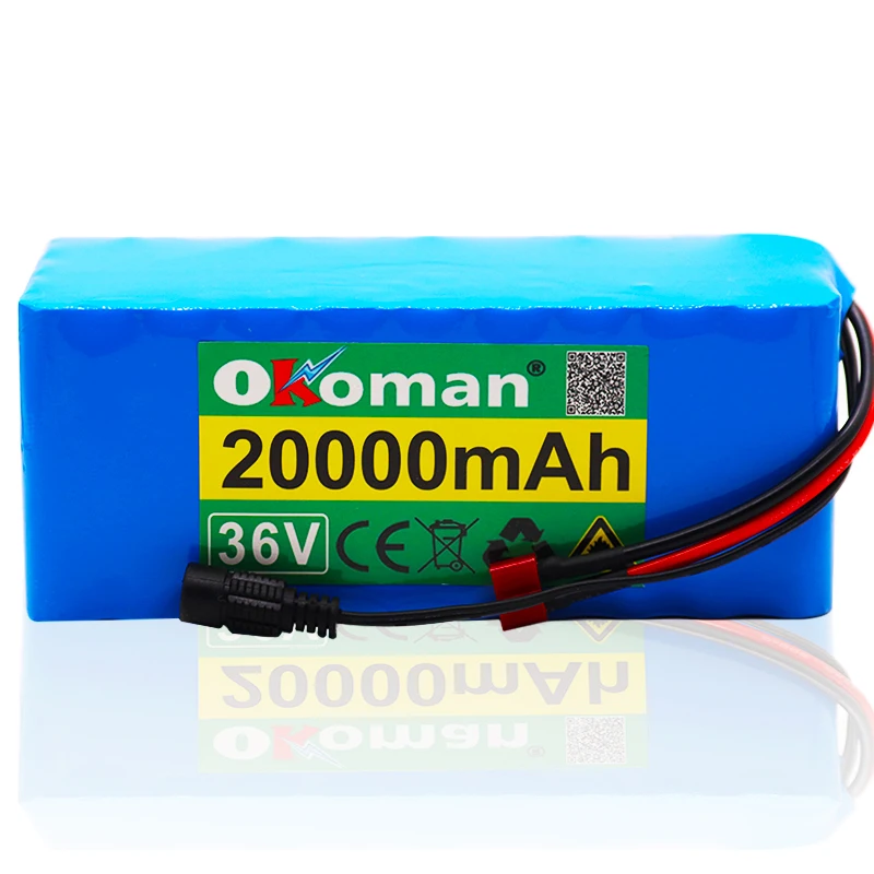 36V аккумулятор 10S4P 20Ah аккумулятор 500W аккумулятор высокой мощности 42V 20000mAh электровелосипед Электрический велосипед BMS+ 42v зарядное устройство