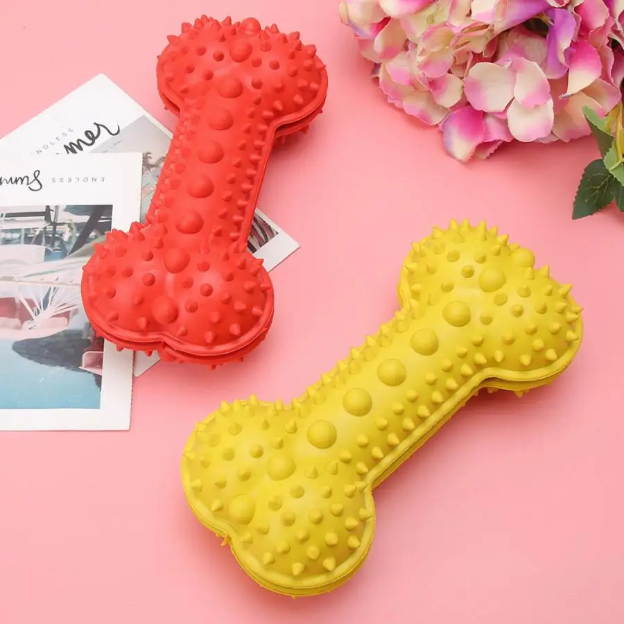 2PCS Pet Food Leakage Toy Bone Dog Leakage Feeder Ball Puzzle Educational Chewing Training Teeth Cleaning Biting Interactive Toy