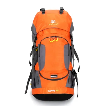 

Hot Selling New Products Sports Outdoor Backpack 60L Mountaineering Bag with Rain Cover Hiking Travel Bag