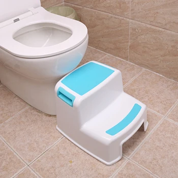 

2 Step Stool for Kids - Childrens,Toddler Stool with Slip Resistant Soft Grip for Safety As Bathroom Toilet Potty Training Stool