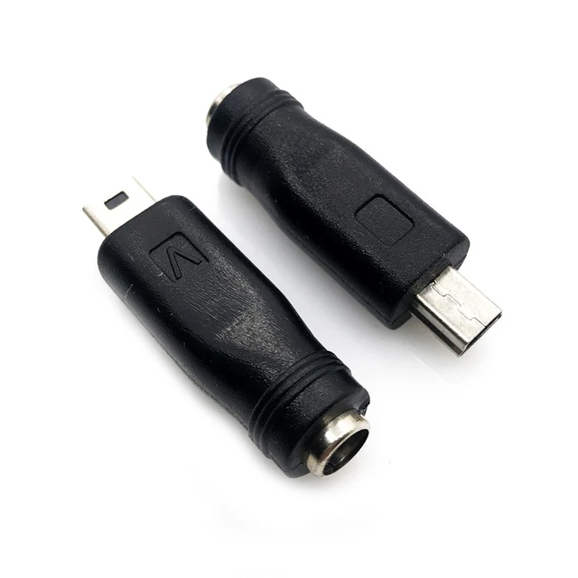 Straight USB-C to 2.1mm Barrel Jack Adapter