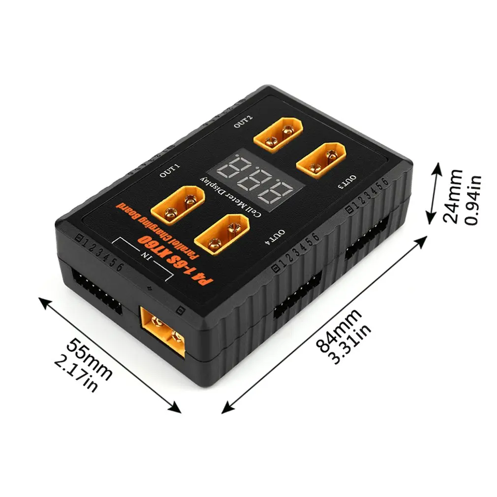 P4 1-6S Safe Parallel Board XT60 Plug Parallel Charging Board for imax B6 B6AC B8 VS ISDT PC-4860 for RC Drone 1-6S LiPo Battery