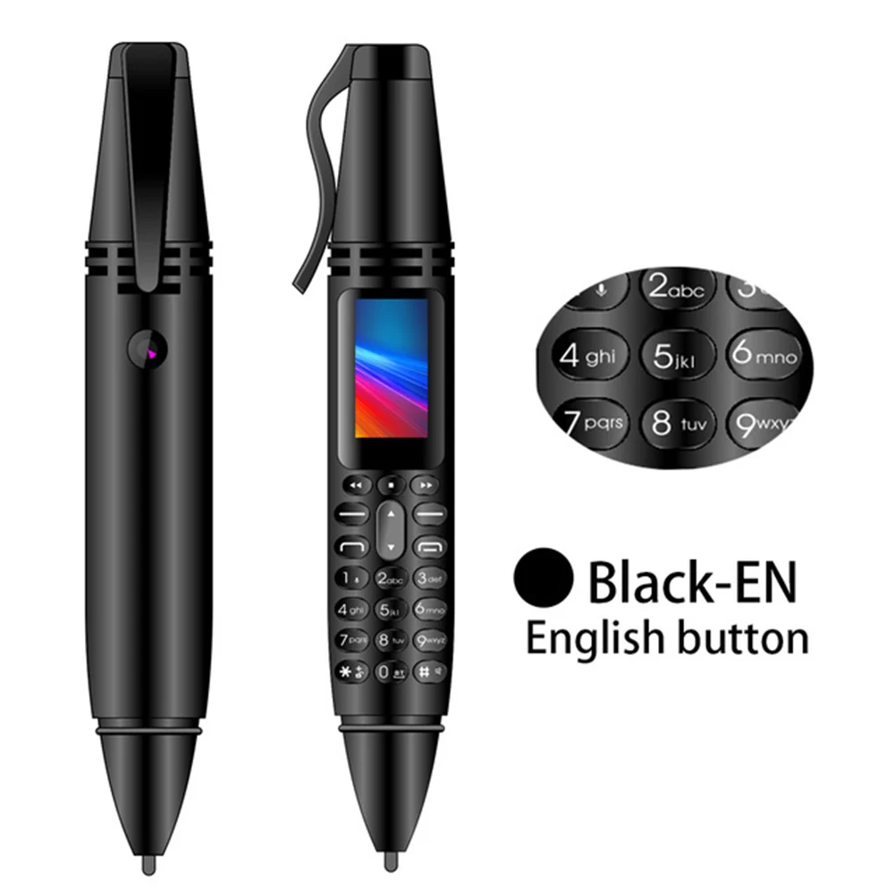 

Mini Bluetooth Dialer Pen Tiny Screen Support SIM TF Card Mobile Phone OD889