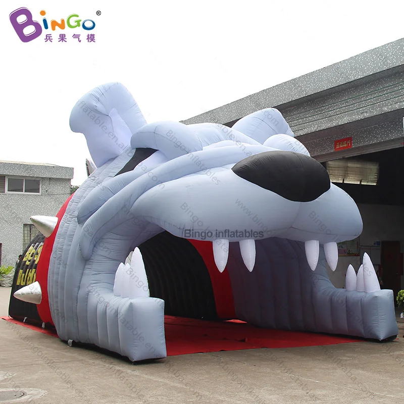 Giant 10x8x5M Inflatable Montclair Bulldog Tunnel / Customized Inflated Entry Baseball Inflatable Sports Passage - BG-A1110 5