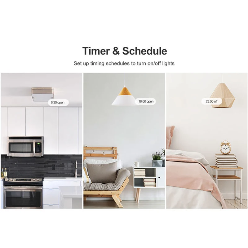 3 Gang T2 US EU UK TX Basic Smart Wifi Touch Wall Light Switch with Border Smart Home 433 RF/Voice/APP Control Works with Alexa