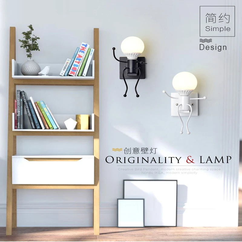 

Simple Living Room Decoration Double Head Luminaire Lighting Designer Modern Creative Personality Living Room Bedside Wall Lamp
