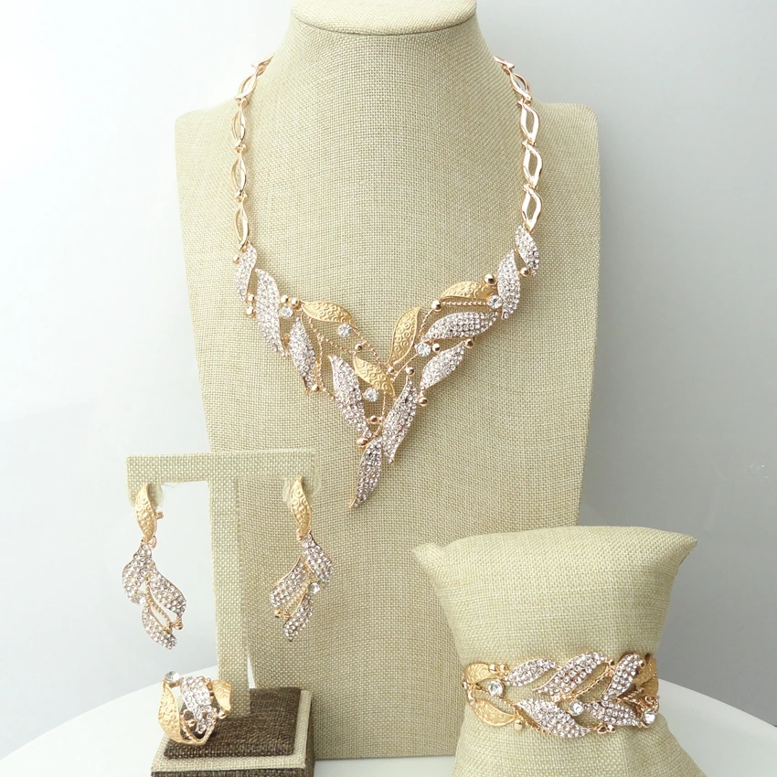 Yuminglai Gold Color Fashion Flower Design African Jewelry Sets For Nigerian Women FHK6979 | Украшения и аксессуары