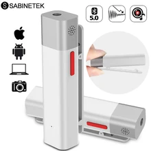 SabineTek-micrófono inalámbrico para cámara DSLR, SmartMike con Bluetooth, para teléfono, ordenador, Lapel, Vlogging, Youtuber, grabación