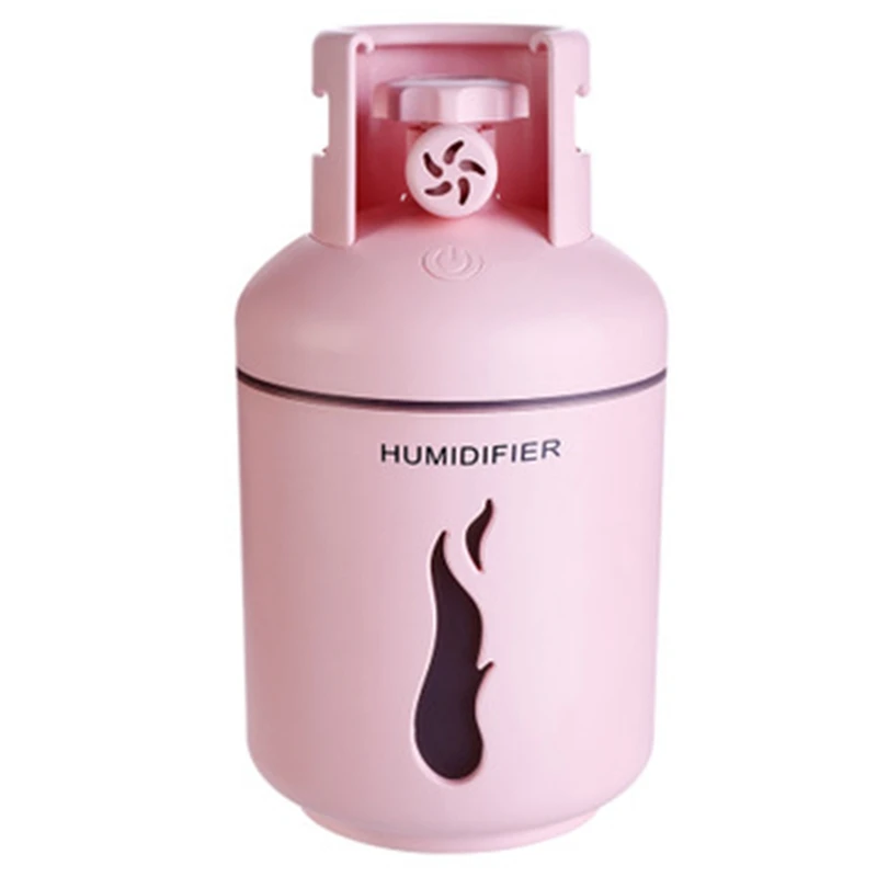 4 In 1 Mini Gas Tank Humidifier Cool Mist Usb Humidifier Ultrasonic Aromatherapy Humidifier 300Ml For Home Office Car - Цвет: Pink