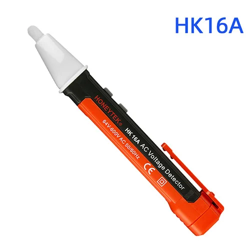 HONEYTEK HK16A/B Бесконтактный индукционный тест-карандаш AC/DC Детектор напряжения тест er ручка индукционный тест непрерывный тест ручка 64 V-600 V - Цвет: HK16A