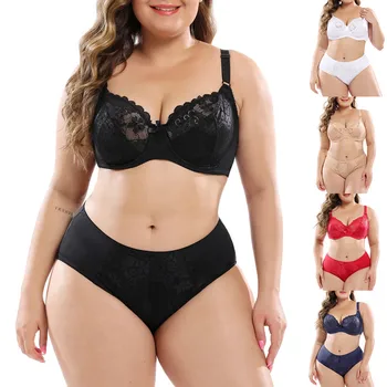 

Fashion Women Screen Perspective Lace Perspective Sexy Transparent Bra Lingerie Set Bra And Panty Set Нижнее Белье Женское