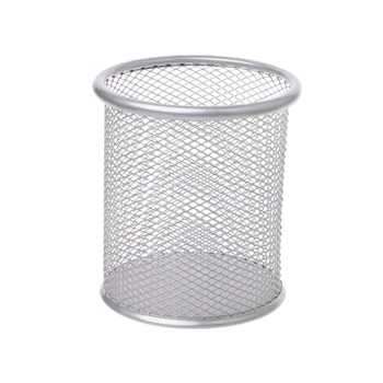 

Rectangular Mesh Style Metal Pencil Holder Organizer Desk Pen Containers