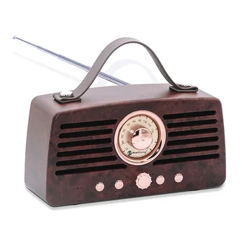

Sound Subwoofer Music Player Outdoor Portable Handsfree Calling Stereo Broadcasting Bluetooth Speaker Mini Retro FM Radio Home