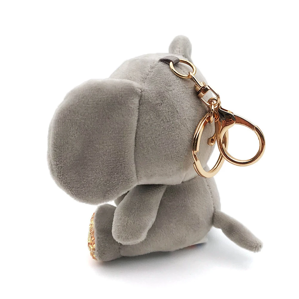Милый слон плюшевая Мягкая Мини кукла подвеска брелок держатель сумка Декор животные пушистый медведь игрушка Подарки