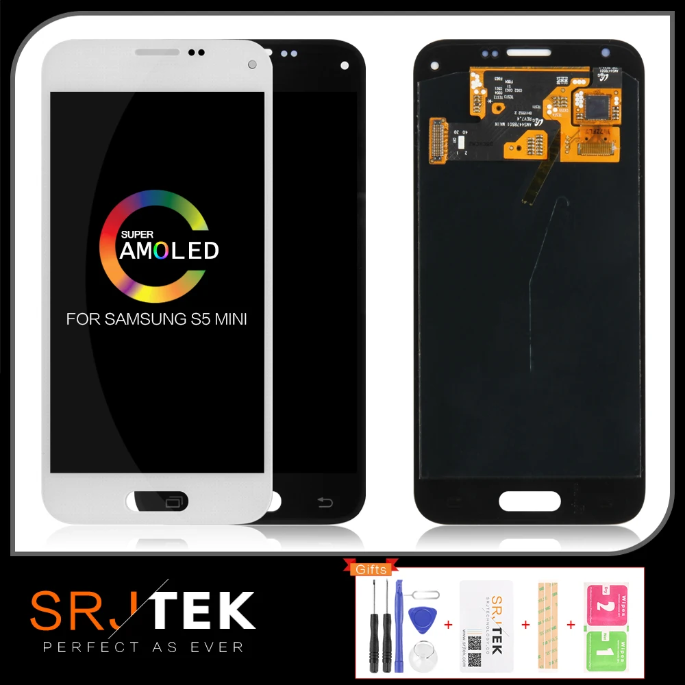 ЖК-экран AMOLED/TFT для SAMSUNG Galaxy S5 MINI G800 G800F сменный сенсорный + домашний дисплей |