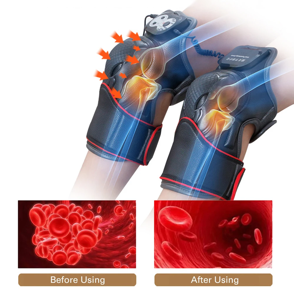 Najtaniej Elektryczna orteza stawu skokowego dalekiej podczerwieni terapia cieplna masażer do nóg zmniejszyć kolano reumatyczne zapalenie stawów kolana cieplej Temprature regulowany