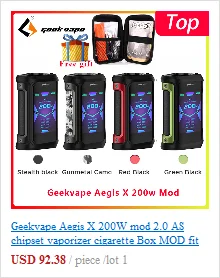 Электронная сигарета, Vape, Geekvape Aegis X, комплект, 200 Вт, бокс-мод, 5,5 мл, Cerberus tank, водонепроницаемый паровой набор электронных сигарет против Voopoo Drag