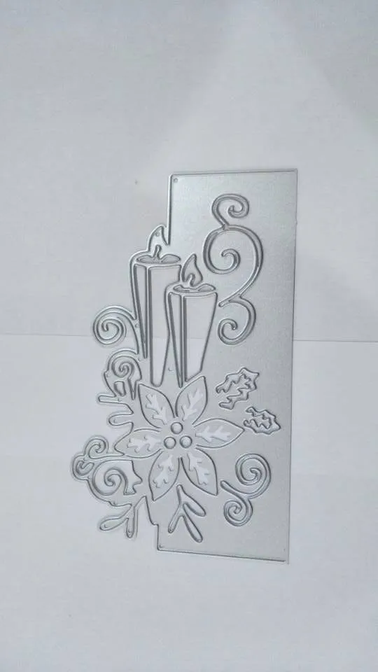

Candle Christmas Lace Frame Flower Metal Cutting Dies for DIY Scrapbooking Photo Album Decorative Embossing Paper Card