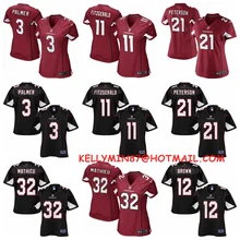 Стилизованный, Аризона, Карсон Палмер, Ларри фитцджералд, Патрик Питерсон, Тиранн Матье, Джастин Бетел, женский трикотаж