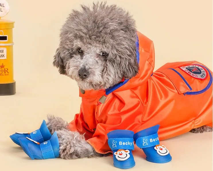 Обувь для собак из мультфильма; прозрачная водонепроницаемая обувь для дождя; VIP плюшевая Обувь для собак; обувь для собак; зимняя обувь