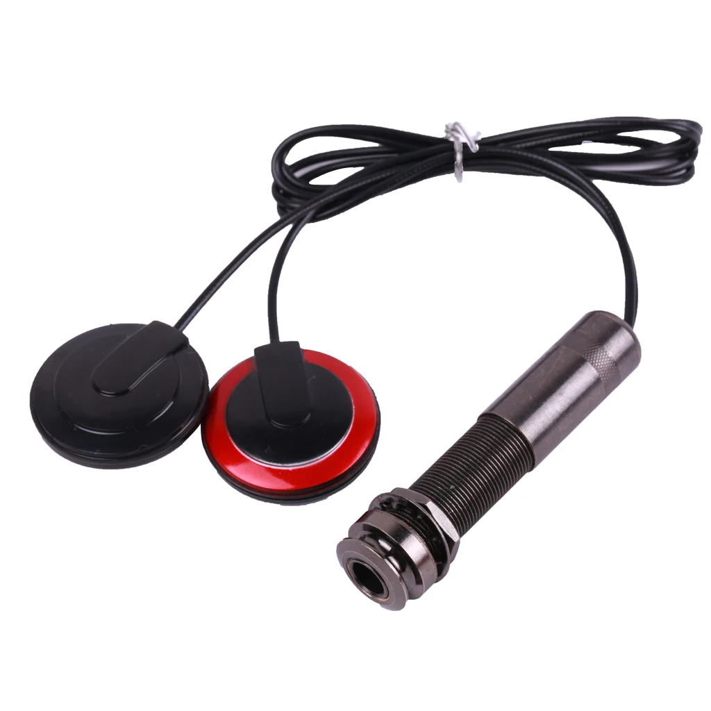 

Mandolin Twin Internal Dual Sensor Pickup Piezo with 1/4 inch Endpin Jack