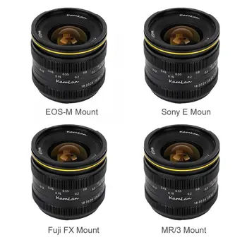 

Kamlan 21mm F1.8 Portable Waterproof Mirrorless Camera Manual Fix Focus Prime Lens Camera Len Accessories