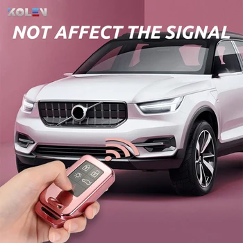Custodia morbida per chiave a distanza per auto in TPU custodia completa per Volvo S60L V40 V60 XC60 XC90 S60 S80L T3 T4 T5 custodia protettiva per chiave intelligente - Custodia morbida per chiave a distanza per auto in TPU custodia completa per Volvo S60L