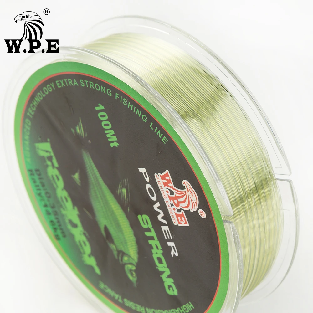W.P.E FeeDer Nylon Fishing Line 100m 0.20mm-0.60mm Super Strong Monofilament 6.02-37kg Carp Fish Main Line Fishing Accessories - Image 4