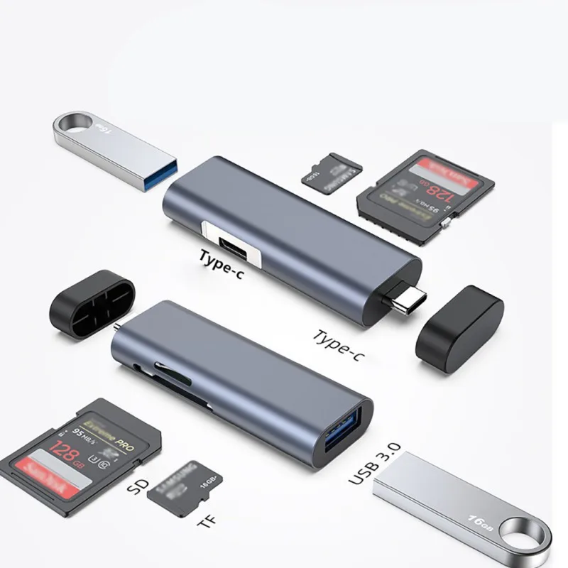 Тип C хаб Все-в-одном высокоскоростной USB3.0 U диск многофункциональный SD/устройство для считывания с tf-карт быстрая передача данных для MacBook samsung huawei