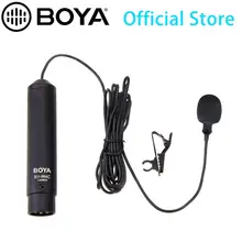 BOYA Professional Clip-On Cardioid XLR Lavalier Microphone BY-M4C for Sony Canon Panasonic Camcorders Zoom Audio Recorders