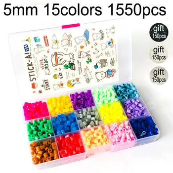 

jouet enfant 5mm Hama Beads 3D Puzzle Toys 50 Colors Perler Educational Toys Set Kids Craft Puzzle Toys for Children Brinquedos