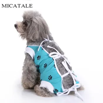 

MICATALE Pet Dog Jumpsuit Camouflage Sleeveless Buttons Pet Dog Sterilization Surgery cCothes Injury Protection Nursing Clothes