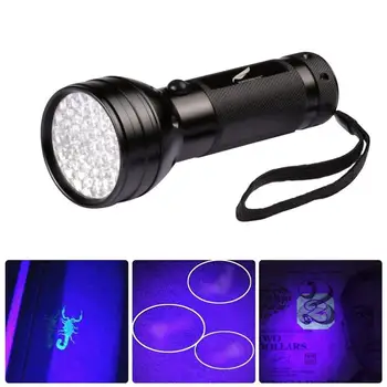 

51Led Purple Flashlight Uv Photo Tweezers Flashlight Fluorescent Agent 395 Band Professional Fashion