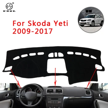 

PNSL Car Dashboard Cover Dash Mat Dash Pad Carpet For Skoda Yeti 2009 2010 2011 2012 2013 2014 2015 2016 2017 Sun block anti - s