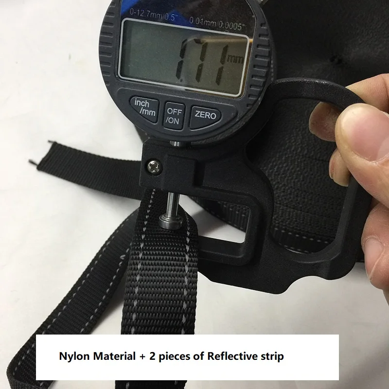 2.5cm bBack Thickened Nylon / PP 2 Strips Reflective Belts Night Pet Outdoor Backpack Safety Webbing