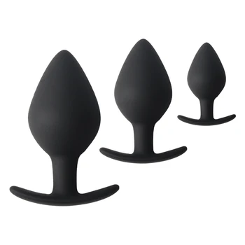 S/M/L Size Silicone Anal Plug Butt Plug Sex Toys for Women Female Masturbate Fake Dildo Anal Male Prostate Massager Gay Sex Toys 5