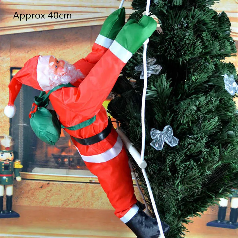Рождественские украшения для дома 50 см большая кукла Санта-Клауса Детский Рождественский подарок на год Декор рождественской елки товары для свадебной вечеринки - Цвет: Темно-серый