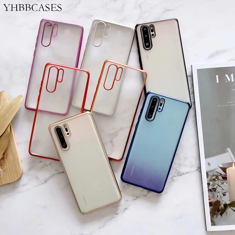 YHBBCASES для Samsung Note 10 8 9 цветной прозрачный чехол из ТПУ Galaxy S8 S9 S10 Plus мягкий матовый