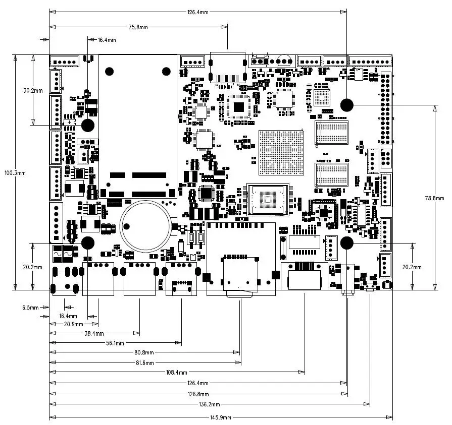 Rk3188 Quad-core Motherboard Rk3188 Industrial Control Motherboard 