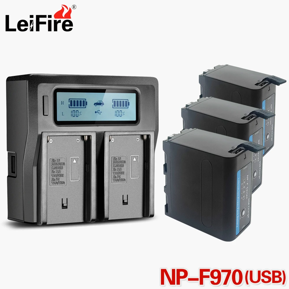2 шт. NP-F960 NP-F970 USB аккумулятор с светодиодный Мощность индикаторы для SONY F960 F550 F570 F750 F770 MC1500C 190P 198 F950 HD1000C - Цвет: 4Pcs set