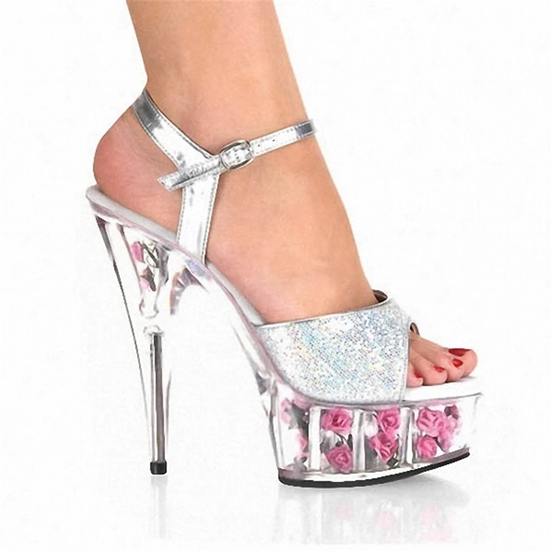 

Rncksi Clear PVC Transparent Pumps Slip-On Thin Heel High Heels Point Toes Womens Party Shoes Nightclub Pumps Black Size 35-42