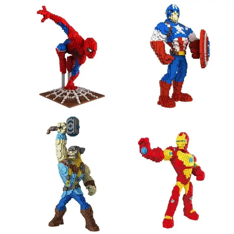 

Spell Star Mini Small Particles of Diamond Puzzle Assembling Creative Building Blocks League of Captain America