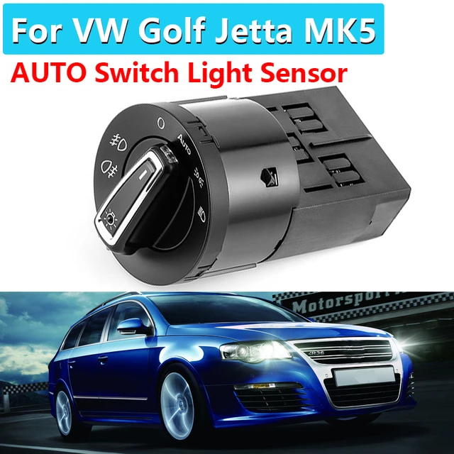 Auto-Scheinwerfer-Nebel-Lichtschalter und automatische Beleuchtung  Sensor/Fit for Passat B6 B7 / Fit for CC/Fit for Golf MK5 MK6 / Fit for  Touran/Fit for Tiguan/Fit for Scirocco : : Auto & Motorrad