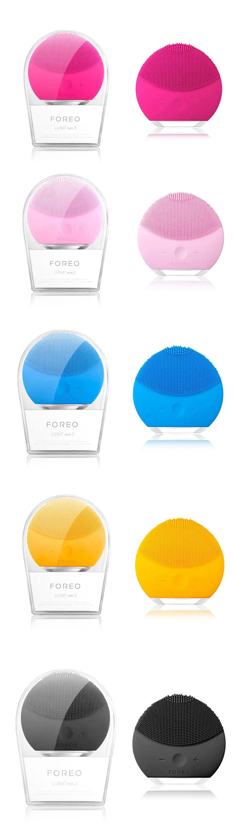 Foreo Luna Mini 2 Вибрационная щетка для чистки лица Foreo Luna limpieza Электрический Очиститель лица настоящий FOREO логотип cepillo массаж лица