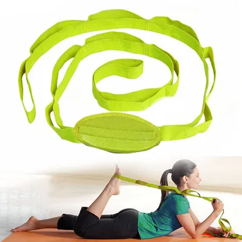 

With Buckle Training Pilates Workouts Stretch Sports Yoga Belt Fitness Splits Leg Durable Portable Bodybuilding Soft Polyester