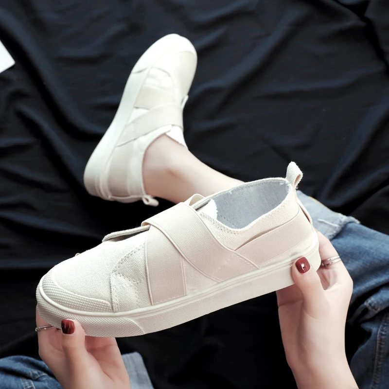 

2019 Women Shoes All-Match Autumn Shallow Mouth Espadrilles Platform Modis Casual Female Sneakers Slip-on Round Toe Dress Fall